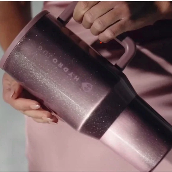 HydroJug Dream cat eye  Pink Travel Mug 40oz new - Picture 2 of 2